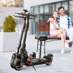 BOGIST C1 Pro Electric Scooter, 500W 48V 13Ah 40km, Shockproof and Stab-Proof with Seat | Give away bag, lock, and smartphone holder