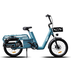 ONESPORT OT01 Cargo Ebike | 650W Brushless Motor, 48V 27Ah Battery, 180km Max Range (Assisted), 20″ x 2.6″ Tires, Bluetooth & App Support, High Cargo Capacity