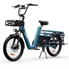 ONESPORT OT01 Cargo Ebike | 650W Brushless Motor, 48V 27Ah Battery, 180km Max Range (Assisted), 20″ x 2.6″ Tires, Bluetooth & App Support, High Cargo Capacity