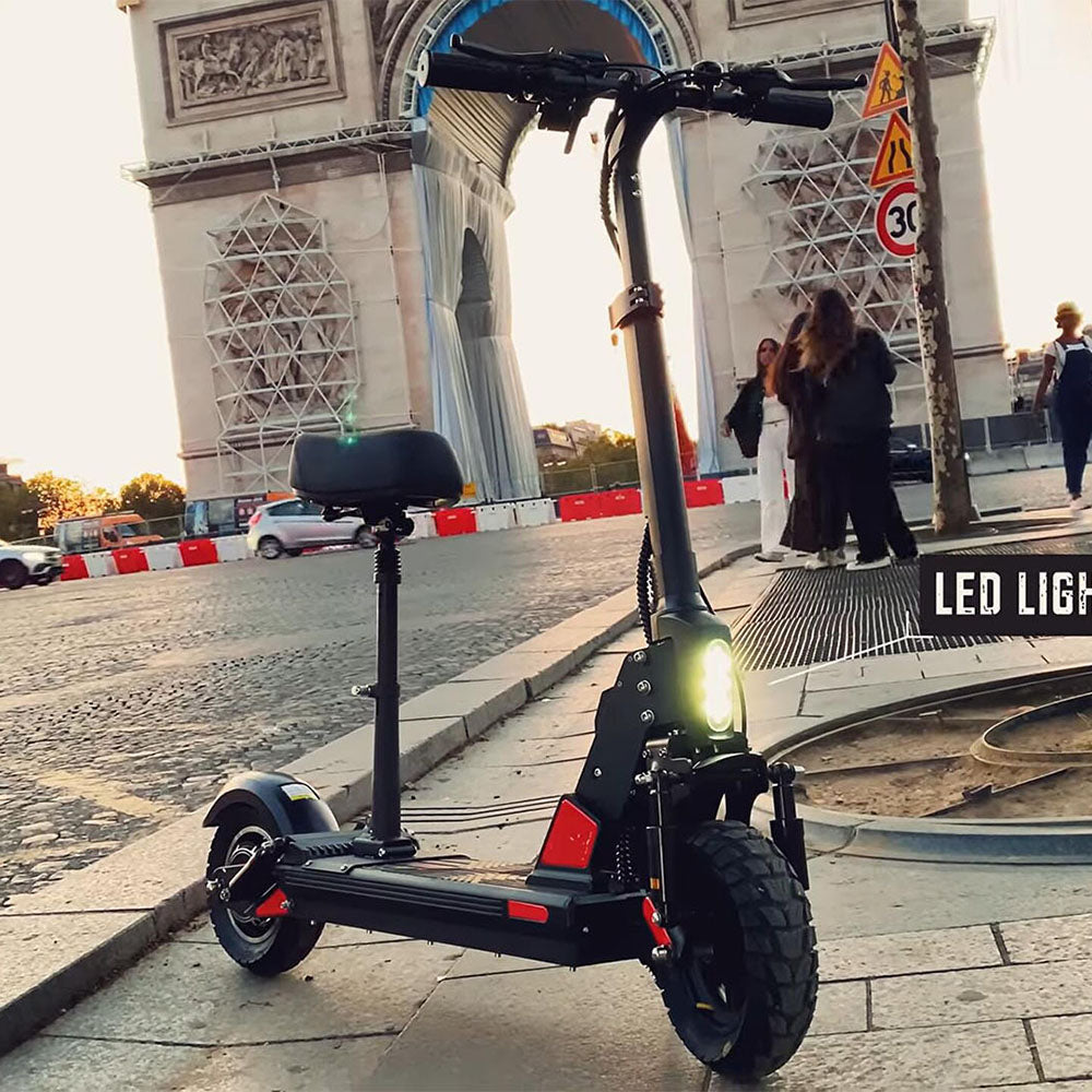 BOGIST C1 Pro Electric Scooter, 500W 48V 13Ah 40km, Shockproof and Stab-Proof with Seat | Give away bag, lock, and smartphone holder