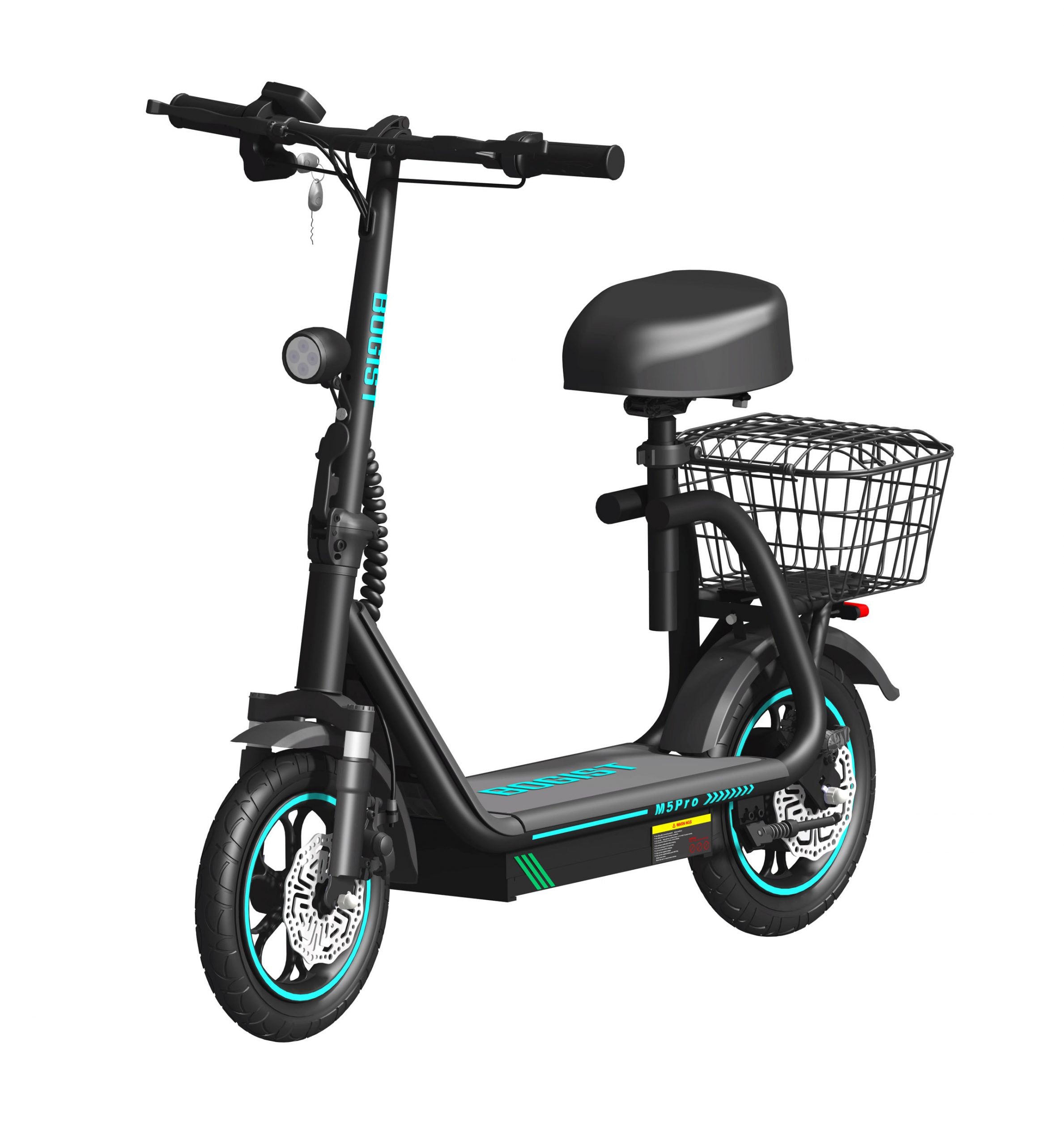 BOGIST M5 Pro+ | 15Ah Version, 500W, 48V, 15Ah battery, Pnoumatic Tires, 150 Kg Maximum Landing, Foldable scooter for Commute and Travel